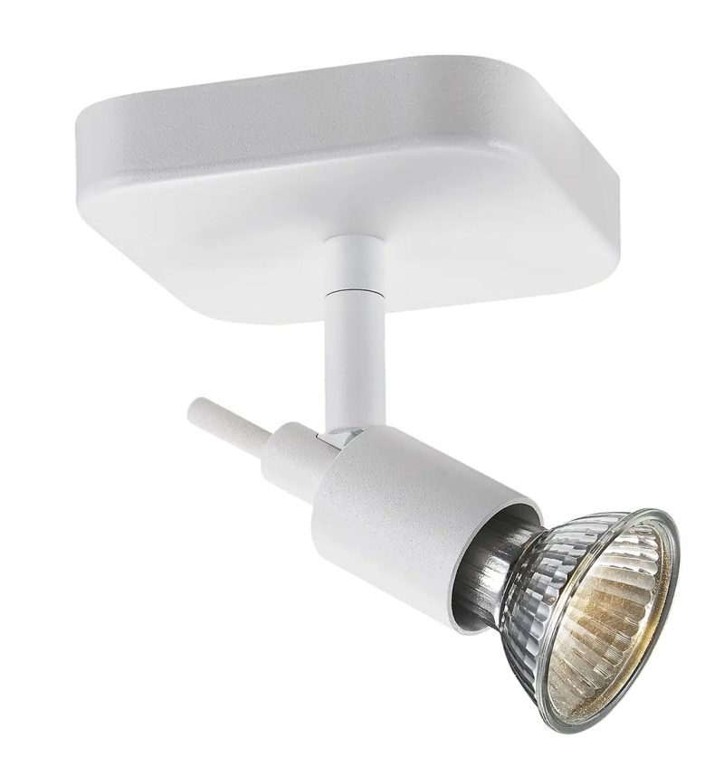 Fantasia Sonar II faretto da soffitto GU10 girevole su asta, bianco