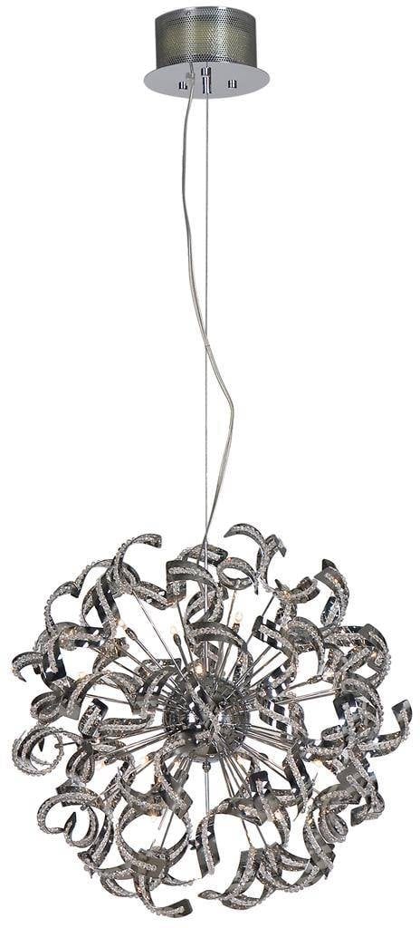 Linea Verdace Volupta Pendelleuchte Design Kugelleisten 25x G9 Chrom Ø70cm
