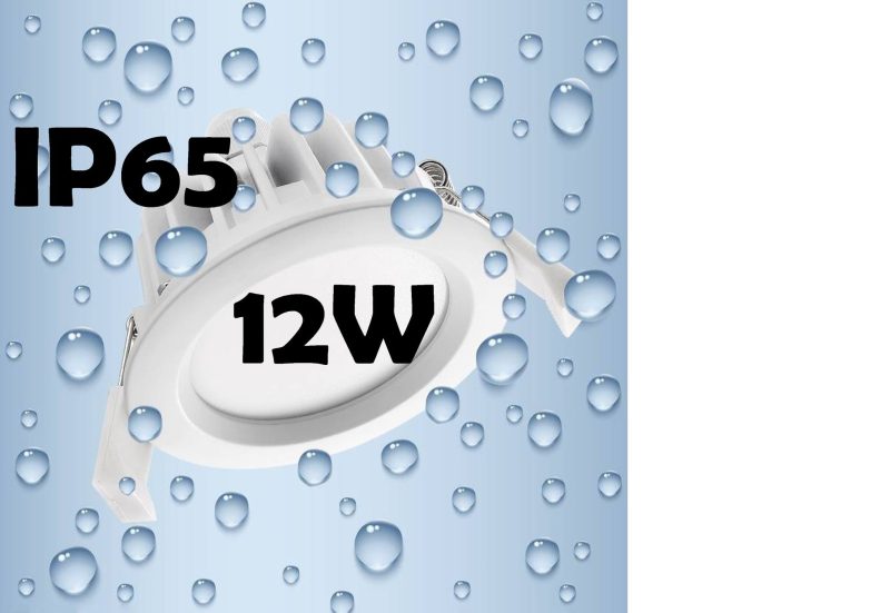 Aquatico Spot encastrable IP65 LED 12W 140° dimmable, blanc