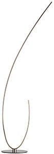 Linea Verdace Sving vloerlamp boogvorm LED 16W 170cm nikkel satijn