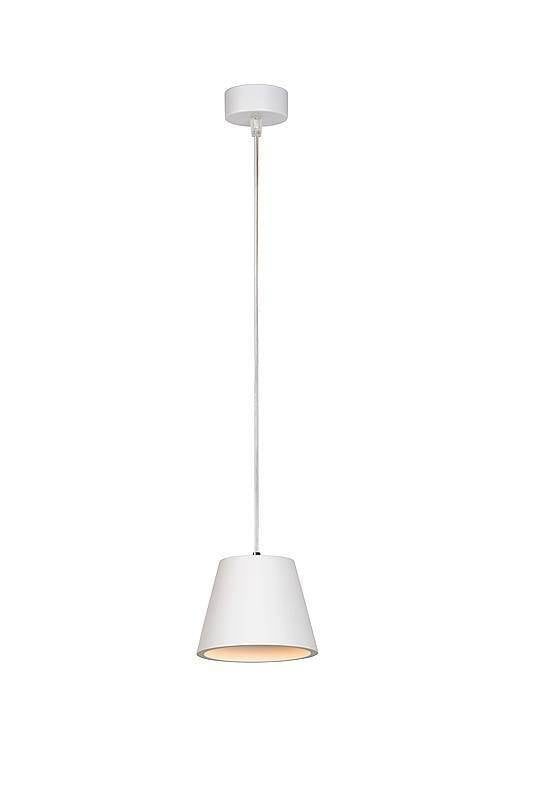 Hanglamp gips conisch wit, GU10 fitting, 10 cm hoog