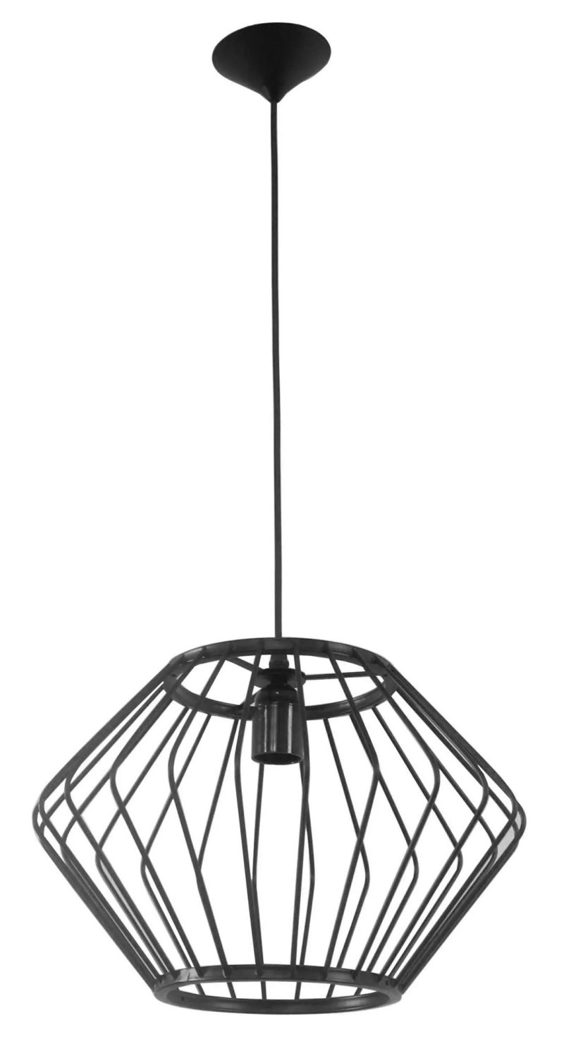 Fantasia Strings suspension géométrique noir mat Ø37cm