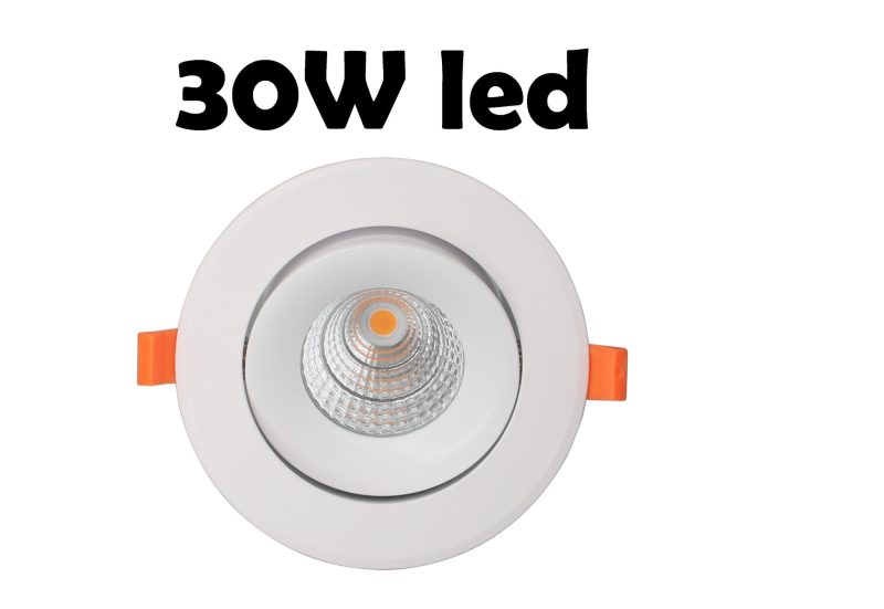 Profy Einbaustrahler LED 30W, Fleischbeleuchtung, 145-170mm