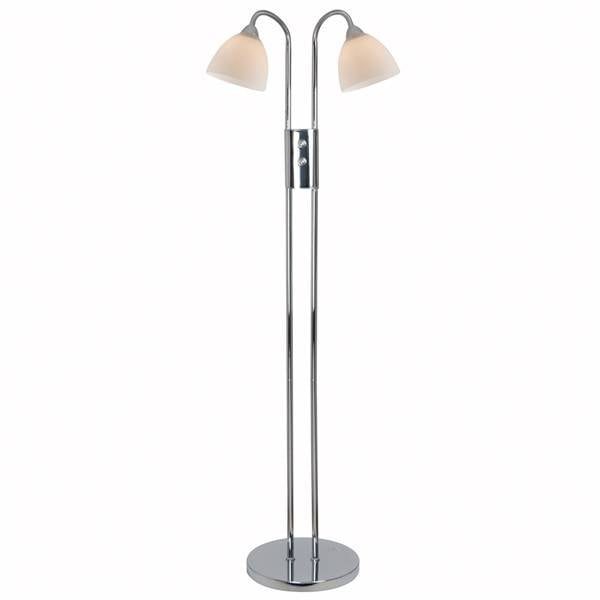 Nordlux Ray lampada da terra doppia dimmerabile nera metallo E14