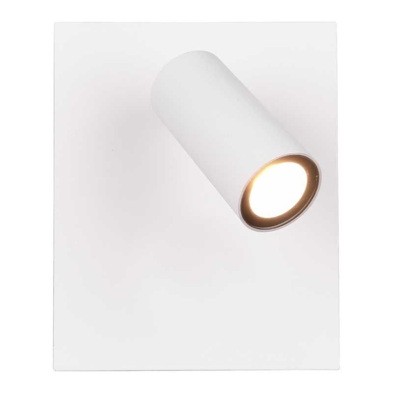 Trio Lighting Tunga faretto LED da parete bianco 3,5W orientabile, IP54