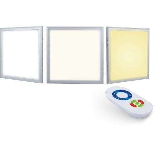Panel LED CCT regulable 36W 595x595 mm con mando a distancia