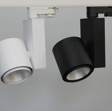 Maxblue faretto binario LED 20W nero, Ra>90, equiv. 140W