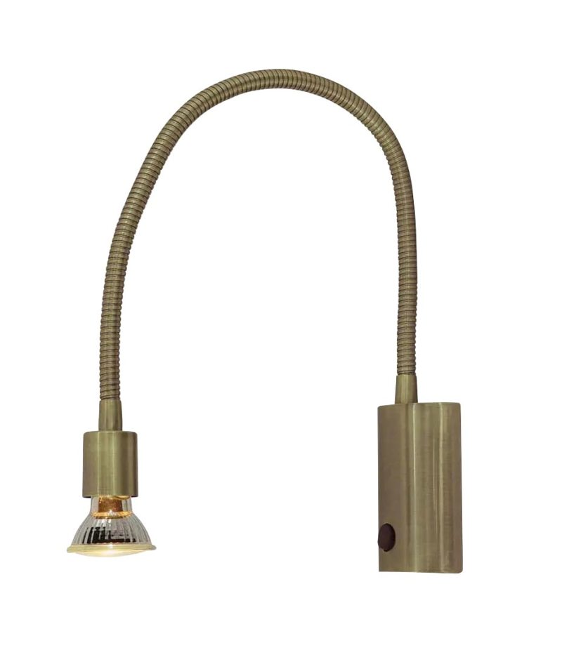 Fantasia Aplique Rune Flex bronce con brazo flexible y casquillo GU10
