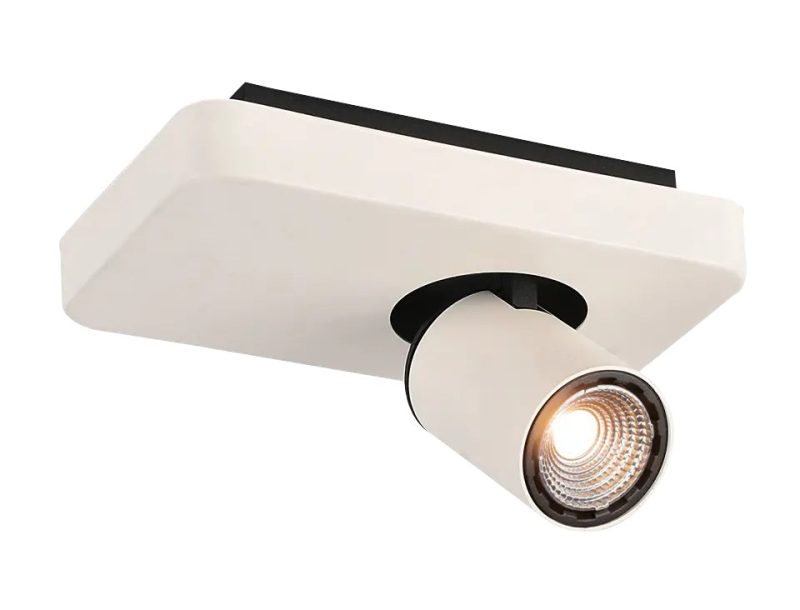 Fantasia Nysit Deckenspot schwarz/weiß schwenkbar GU10 4,5W dimmbar